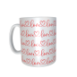 Mobile Preview: Cup with heart pattern white - Love - panoramic print - desired print optional
